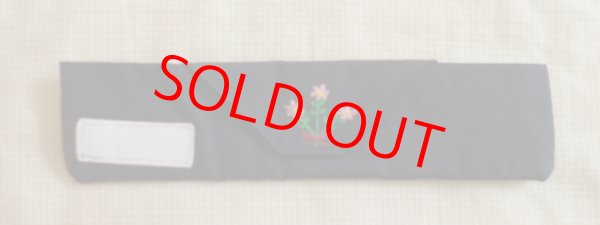 画像1: カトラリーケース【紺お花】 20×4.5cm (1)