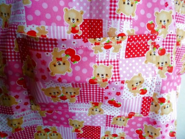 画像2: Sale♪　スモック半袖 【100】くまさん (2)