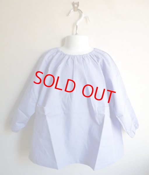 画像1: SALE♪ 　スモック長袖 【110】無地 (1)
