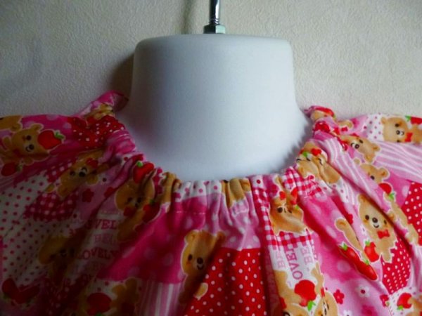 画像3: Sale♪　スモック半袖 【100】くまさん (3)