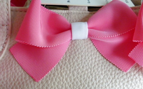画像5: 送料無料　リボントート【ベビーピンク】ピンクリボン (5)