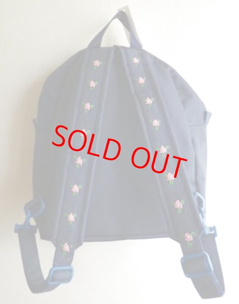 画像4: リュック　Ｓ　【紺】ピンクバラ＆リボン (4)