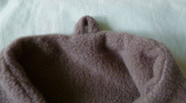 画像4: フリースマフラー【モカ】無地 (4)