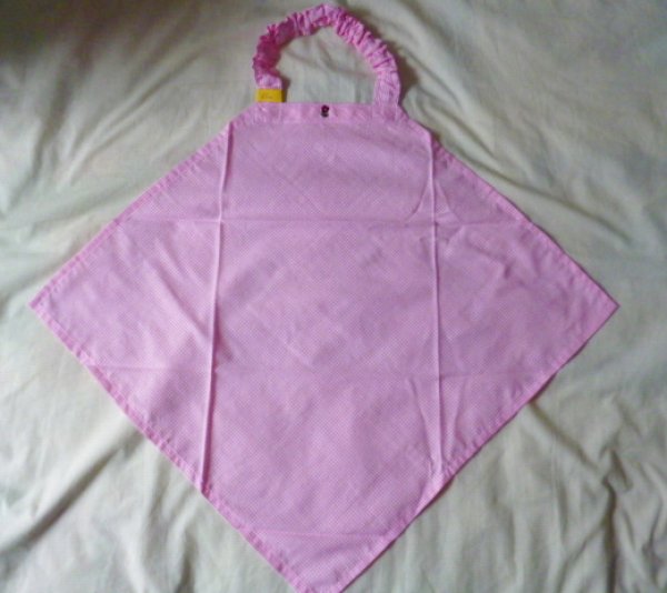 画像2: お弁当エプロン【ピンクチェック】４６cm (2)