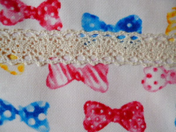 画像2: 工作袋【25×16】リボン (2)