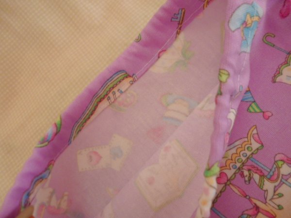 画像5: 道具袋　巾着【22×27】メリーゴーランド (5)