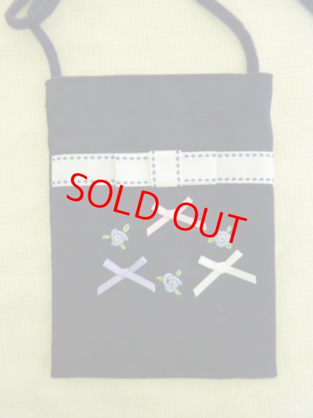 画像2: ポシェット　【12×16】リボンお花 (2)