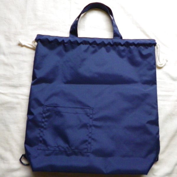 画像5: SALE　プールバック巾着【３０×４０×１０ｃｍ】スモッキング (5)