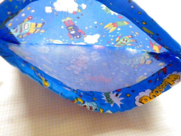 画像3: sale コップ袋　給食袋【17×20】ロボット (3)