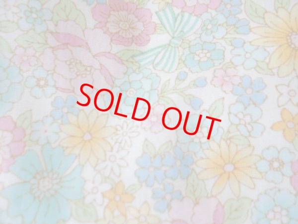 画像2: 前掛けエプロン【４０ｃｍ】花とリボン (2)