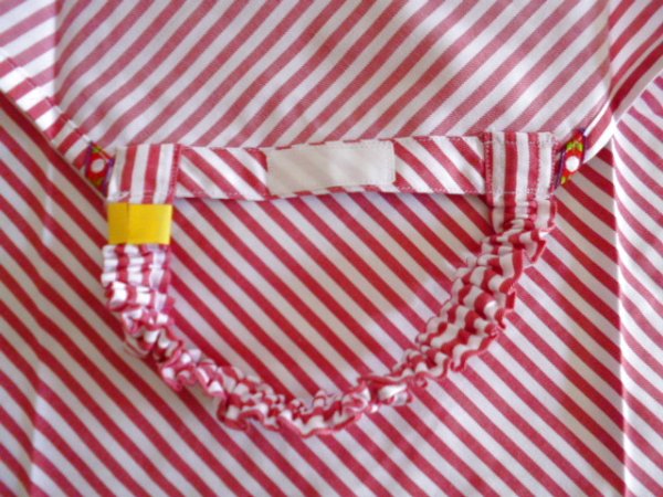 画像2: お弁当エプロン【ストライプ】４５cm (2)