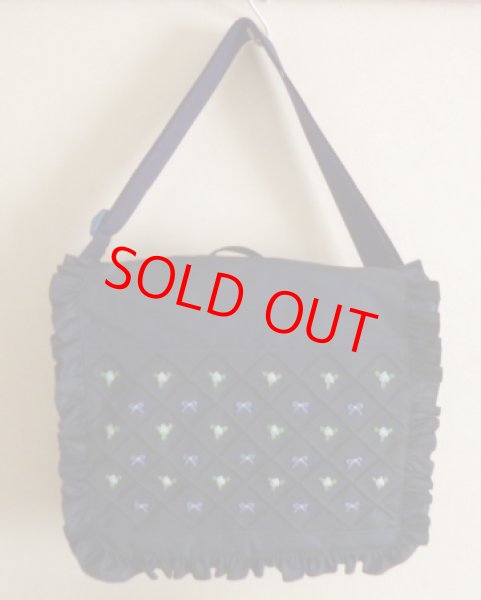 画像8: new♪3WAYショルダーバック【28×33×10】ブルーバラ＆リボン (8)