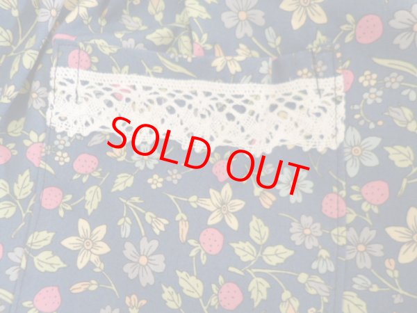 画像2: 前掛けエプロン　Ｓ【３０ｃｍ】いちご (2)