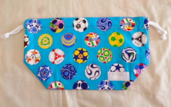 画像4: 巾着型　お弁当３点セット【サッカー】 (4)