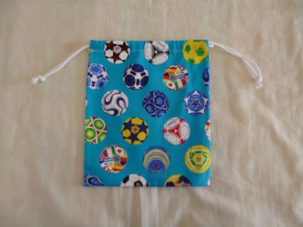 画像10: 巾着型　お弁当３点セット【サッカー】 (10)