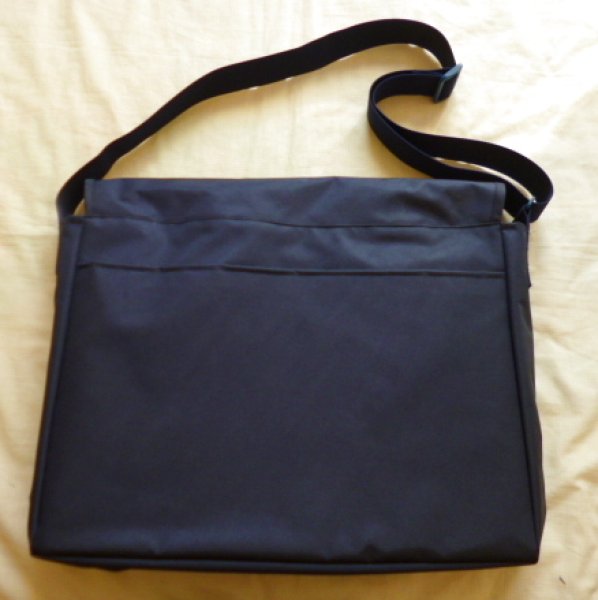 画像4: スクールバック【30×40×10】紺グログラン　OPT 後ろポケット付き　早稲田実業初等部仕様 (4)