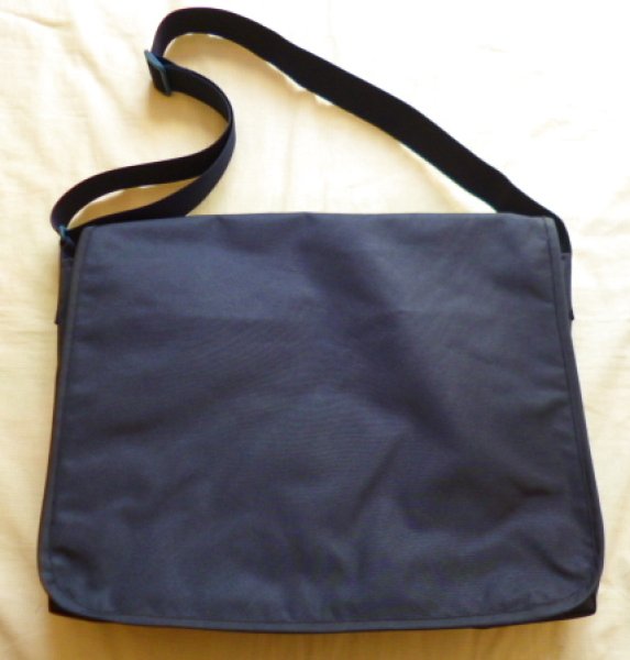 画像2: スクールバック【30×40×10】紺グログラン　OPT 後ろポケット付き　早稲田実業初等部仕様 (2)