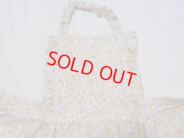 画像2: フリルエプロン　小花 (2)