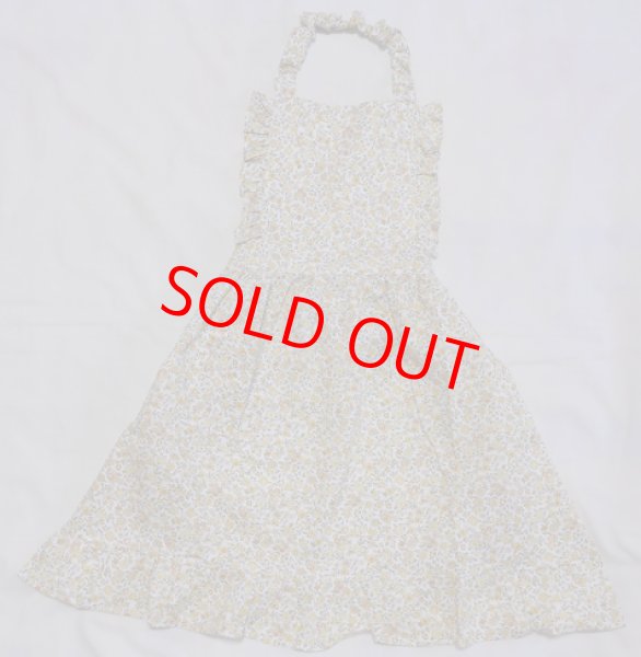 画像5: フリルエプロン　小花 (5)