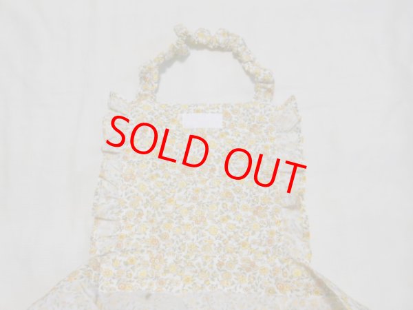 画像3: フリルエプロン　小花 (3)