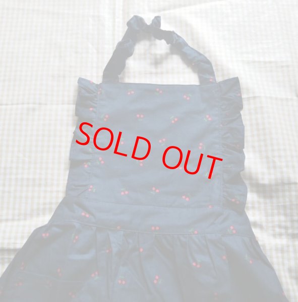 画像2: フリルエプロン　さくらんぼ (2)