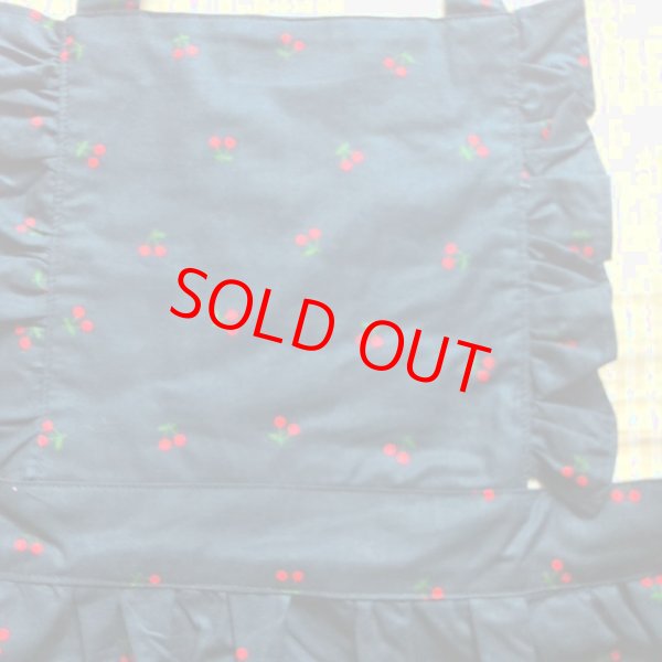 画像4: フリルエプロン　さくらんぼ (4)