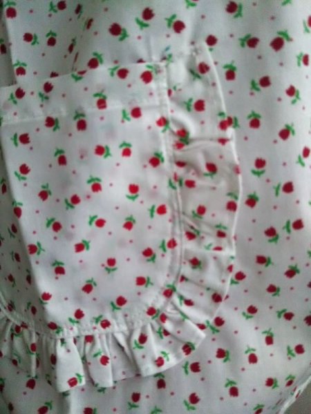 画像3: SALE スモック長袖 【100】お花 (3)