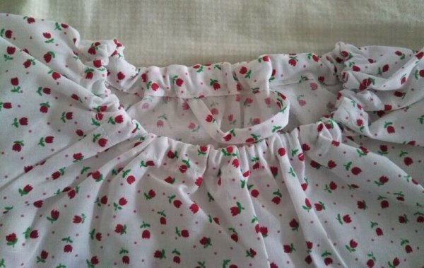 画像6: SALE スモック長袖 【100】お花 (6)