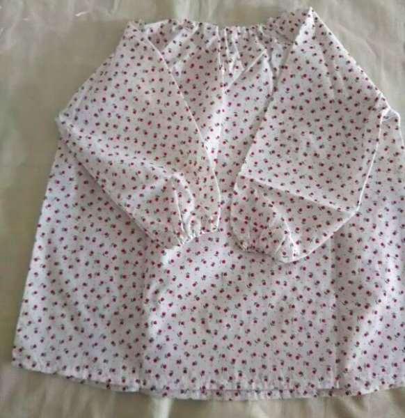 画像7: SALE スモック長袖 【100】お花 (7)