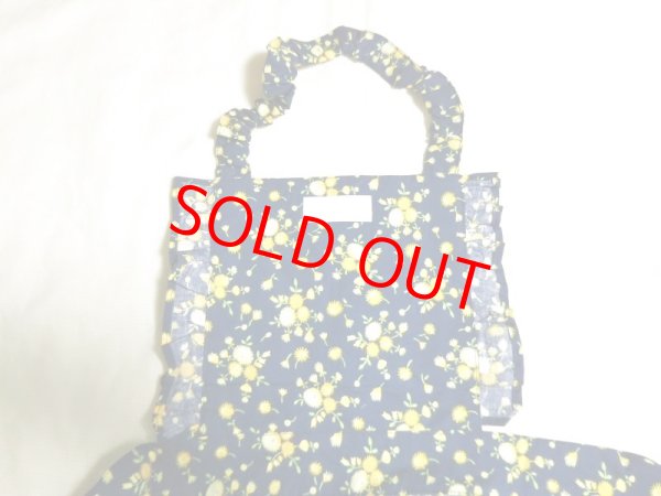 画像7: フリルエプロン　お花 (7)