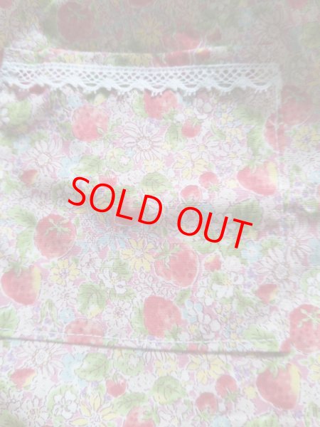 画像4: 前掛けエプロン【４０ｃｍ】いちご (4)