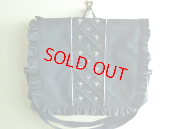 画像3: new♪3WAYショルダーバック【28×35×10】パープルバラ＆リボン (3)