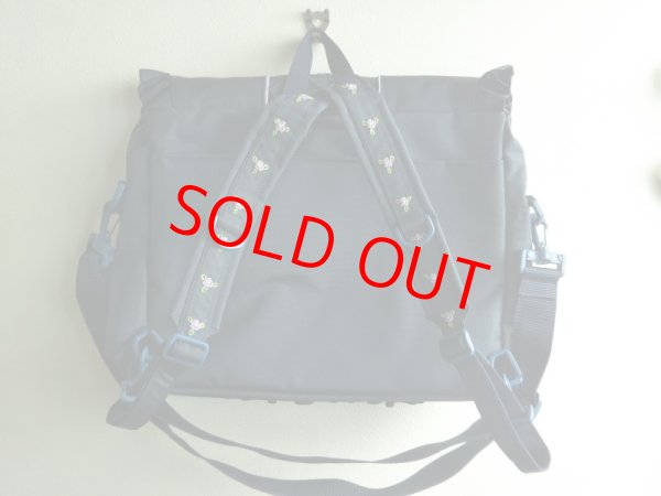 画像5: new♪3WAYショルダーバック【28×35×10】パープルバラ＆リボン (5)