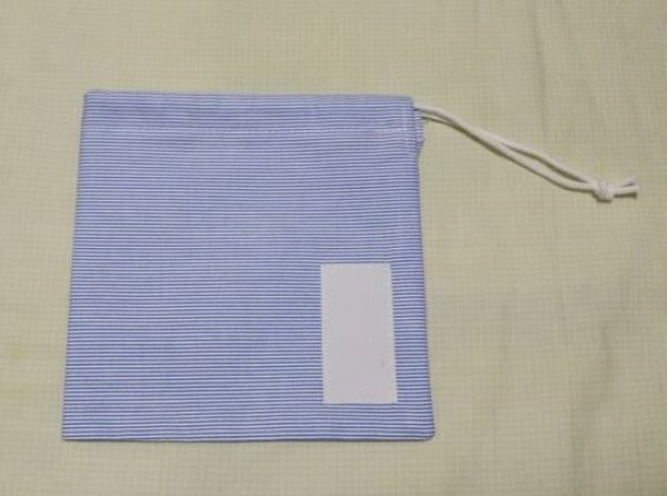 画像8: 封筒型＆巾着型　お弁当６点セット【コードレーンブルー】白百合幼稚園仕様 (8)