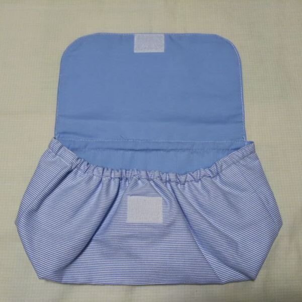 画像7: 封筒型＆巾着型　お弁当６点セット【コードレーンブルー】白百合幼稚園仕様 (7)