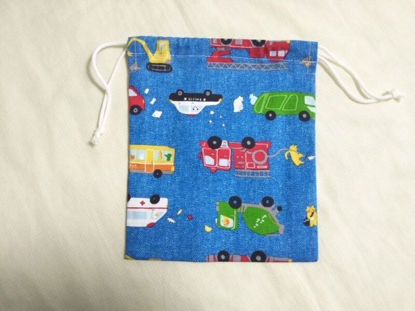 画像7: 大きめ封筒型お弁当４点セット【働く車】暁星幼稚園仕様 (7)