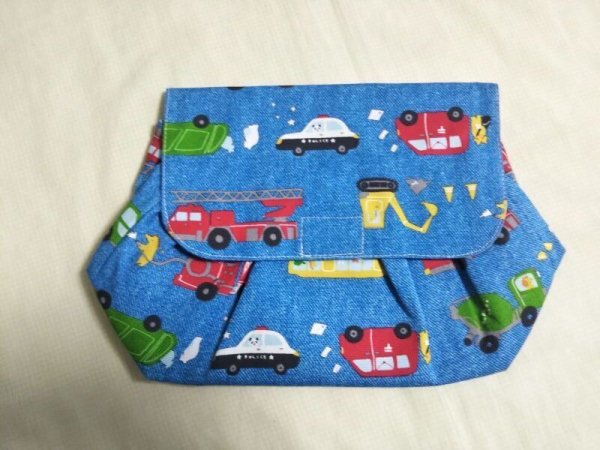 画像8: 大きめ封筒型お弁当４点セット【働く車】暁星幼稚園仕様 (8)