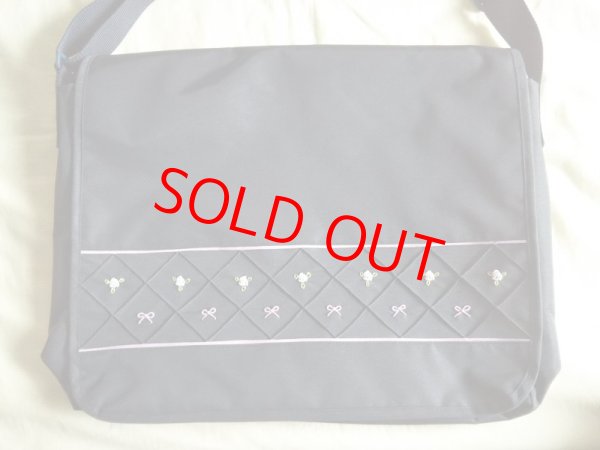 画像3: スクールバック【紺】パープルバラ＆リボン　ＯＰＴ付き　早稲田実業初等部 (3)