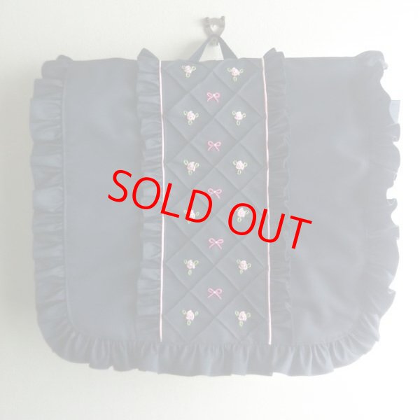 画像11: new♪通園お稽古リュック【27×33×10】　ピンクバラ＆リボン (11)