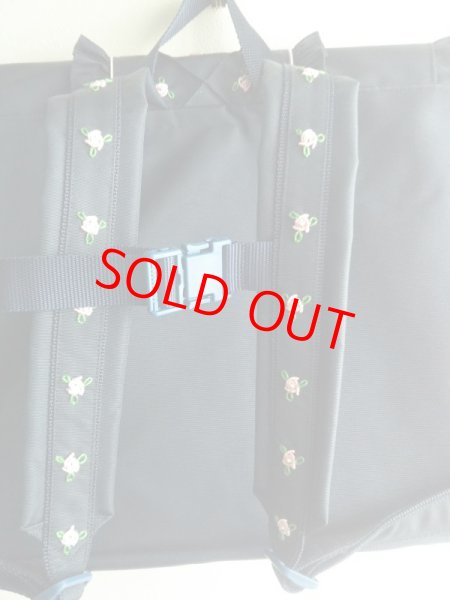 画像4: new♪通園お稽古リュック【27×33×10】　ピンクバラ＆リボン (4)