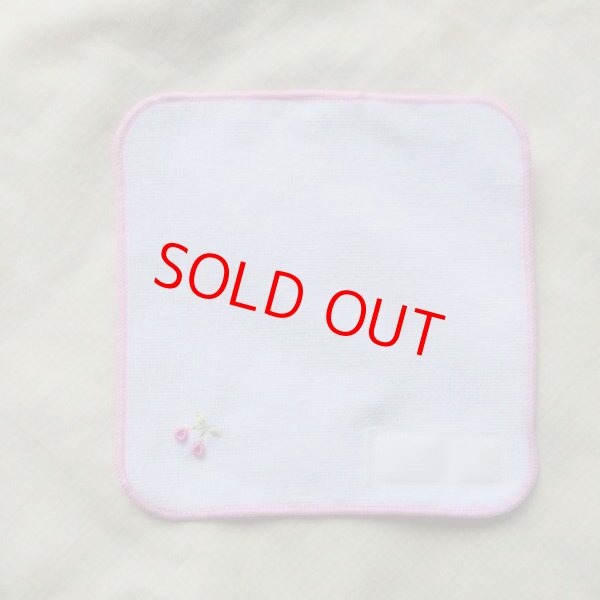 画像2: ネーム付き 15cmワンポイントタオルハンカチ  (2)