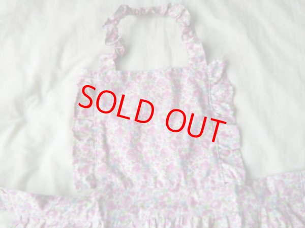 画像4: フリルエプロン　お花 (4)
