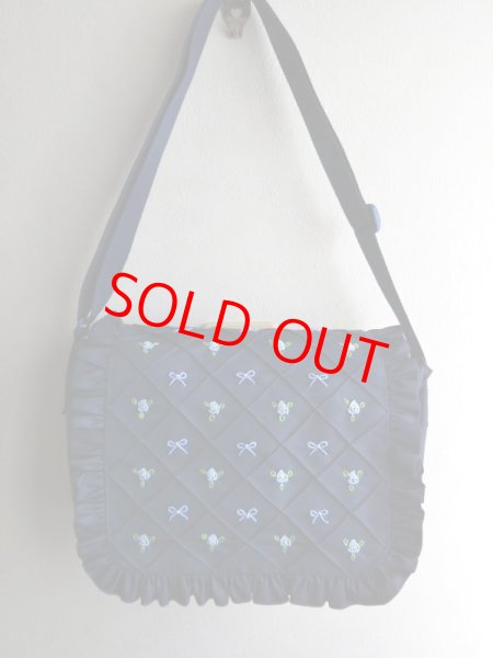 画像2: スクールショルダー【紺】ブルーバラ＆リボン (2)