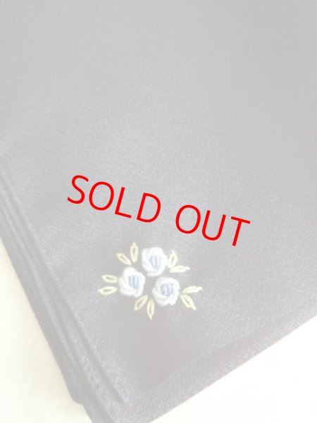 画像2: 風呂敷 鉄紺【70cm】お花 (2)