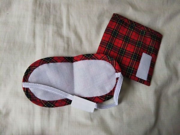 画像3: 白百合幼稚園【チェック】　目かくし（アイマスク） (3)
