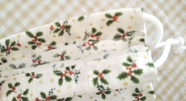 画像10: 巾着型　お弁当４点セット【クリスマス】 (10)