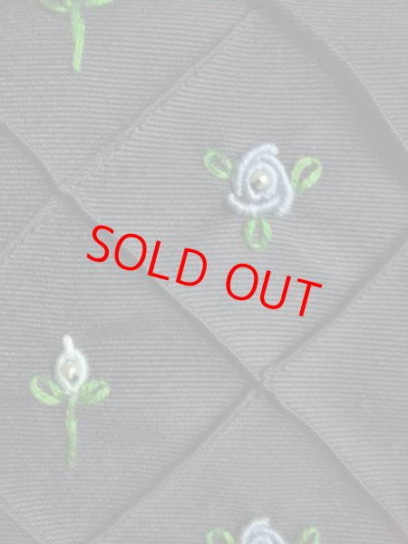 画像4: スクールショルダー【紺】ブルー　バラ＆つぼみ (4)