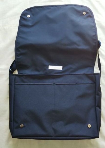 画像4: スクールバック【30×40×10】紺　ストライプ　早稲田実業初等部仕様 (4)