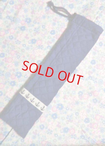 画像2: リコーダーケース【紺】ストライプ (2)