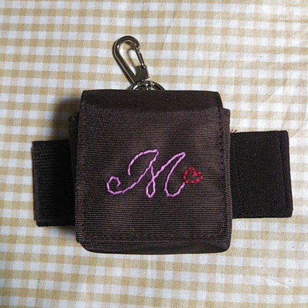 画像7: BOTケース【茶】フック仕様　イニシャルM (7)